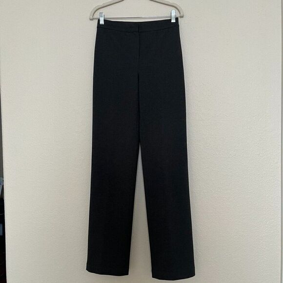 Lafayette 148 New York Pants - Lafayette 148 New York Grey straight knitted trousers for tall size 4